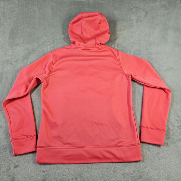 Under Armour Storm Women's M Camo Trim Pink Hoodie Sweatshirt Fleece Semi Fitted - Picture 7 of 9